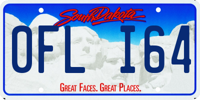 SD license plate 0FLI64