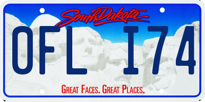 SD license plate 0FLI74