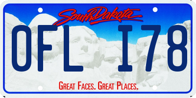 SD license plate 0FLI78