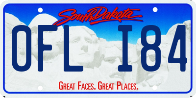 SD license plate 0FLI84