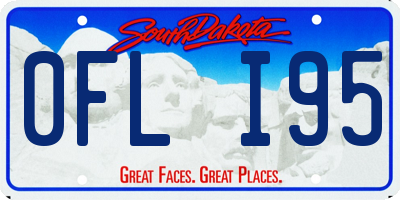SD license plate 0FLI95