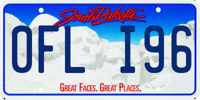 SD license plate 0FLI96