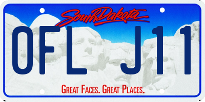 SD license plate 0FLJ11