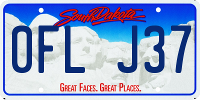 SD license plate 0FLJ37