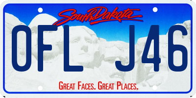 SD license plate 0FLJ46