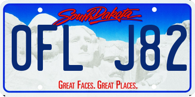 SD license plate 0FLJ82