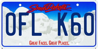 SD license plate 0FLK60