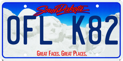 SD license plate 0FLK82