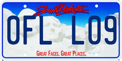 SD license plate 0FLL09