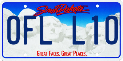 SD license plate 0FLL10