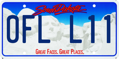 SD license plate 0FLL11