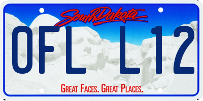 SD license plate 0FLL12
