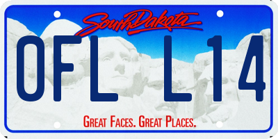 SD license plate 0FLL14