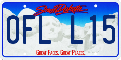 SD license plate 0FLL15