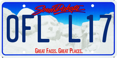 SD license plate 0FLL17