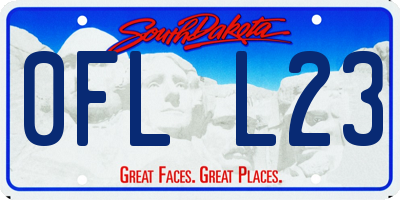SD license plate 0FLL23