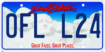 SD license plate 0FLL24