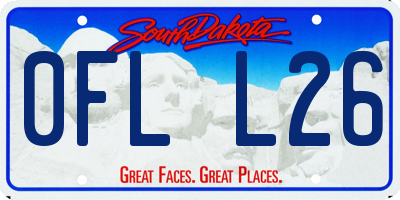 SD license plate 0FLL26