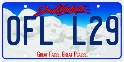 SD license plate 0FLL29