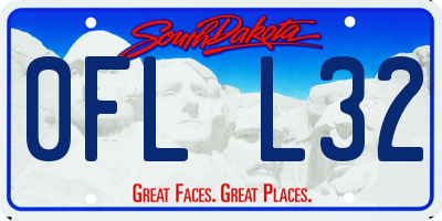 SD license plate 0FLL32
