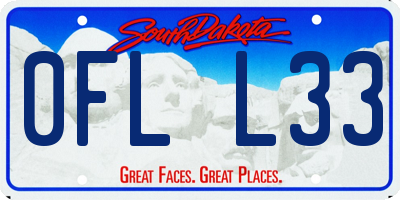 SD license plate 0FLL33