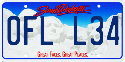 SD license plate 0FLL34