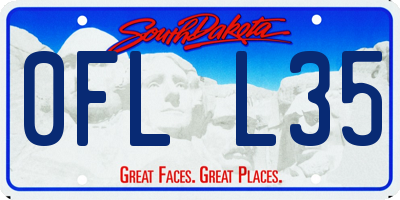 SD license plate 0FLL35