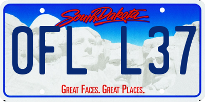 SD license plate 0FLL37