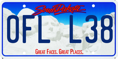 SD license plate 0FLL38