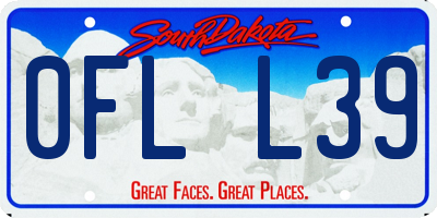SD license plate 0FLL39
