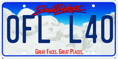 SD license plate 0FLL40