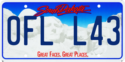 SD license plate 0FLL43
