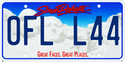 SD license plate 0FLL44