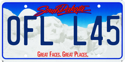 SD license plate 0FLL45