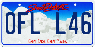 SD license plate 0FLL46