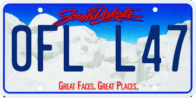 SD license plate 0FLL47
