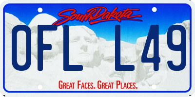SD license plate 0FLL49