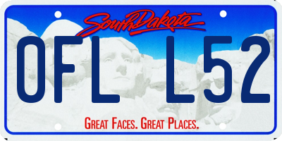 SD license plate 0FLL52
