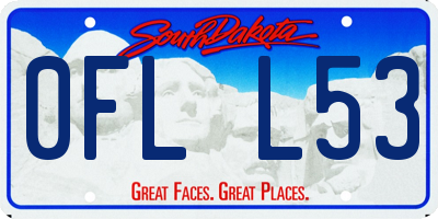 SD license plate 0FLL53