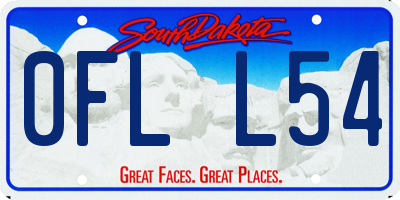 SD license plate 0FLL54