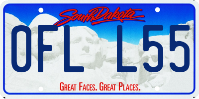 SD license plate 0FLL55