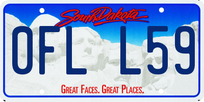 SD license plate 0FLL59