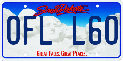 SD license plate 0FLL60