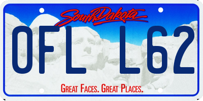 SD license plate 0FLL62