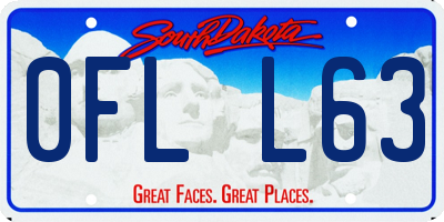 SD license plate 0FLL63