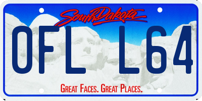 SD license plate 0FLL64