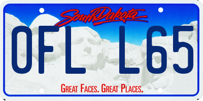 SD license plate 0FLL65
