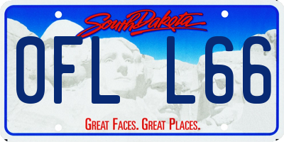 SD license plate 0FLL66