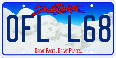 SD license plate 0FLL68