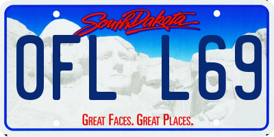 SD license plate 0FLL69